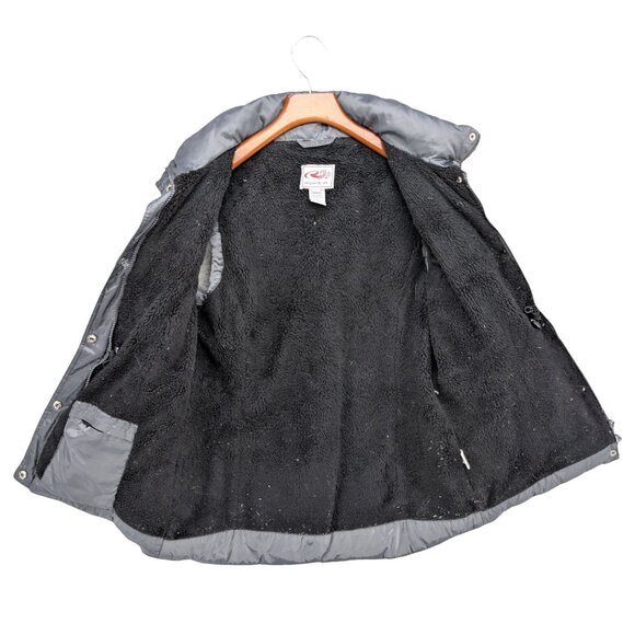 Roper Down Puffer Vest Womens Metallic Silver Fleece Lined Full Zip Size S - Picture 4 of 11
